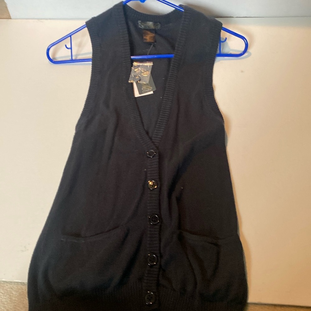 NWT & Vintage Mande Black Vest